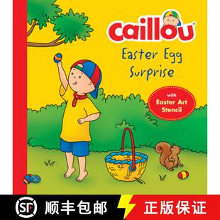 【3-4周达】Caillou, Easter Egg Surprise [With Easter Egg Stencil] [9782897182564]