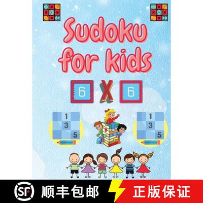 【3-4周达】Sudoku for kids:  Easy Sudoku Puzzles For Kids And Beginners 6x6 with Solutions [9781915061041]