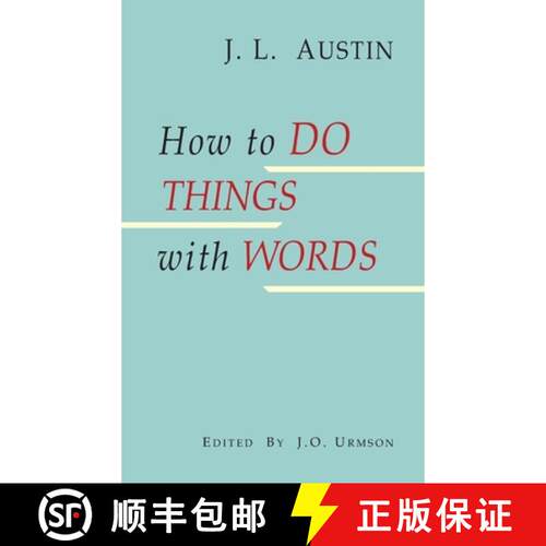 【3-4周达】精装 How to Do Things with Words [9781684229901]