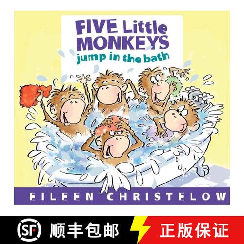 【3-4周达】Five Little Monkeys Jump in the Bath (A Five Little Monkeys Story) [9780547875279]