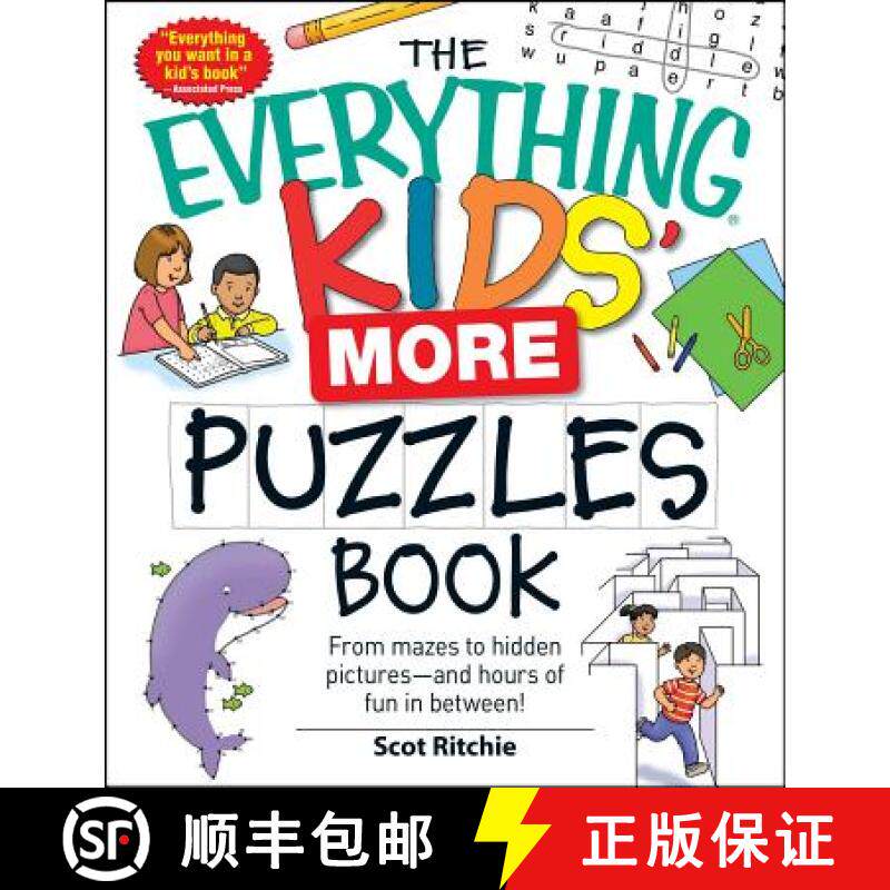 【3-4周达】The Everything Kids' More Puzzles Book: From Mazes to Hidden Pictures - And Hours of Fun i... [9781440506475]