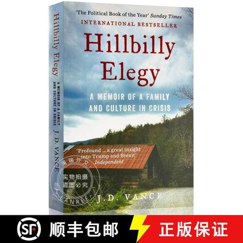 现货 乡下人的悲歌 英版 Hillbilly Elegy: A Memoir of a Family and Culture in Crisis [9780008220563]