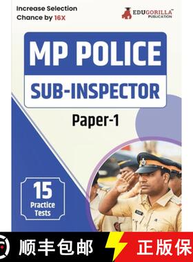 【3-4周达】MP Police Sub Inspector (Paper-I) Recruitment Exam Book 2023 (English Edition) - 15 Practi... [9789355569370]