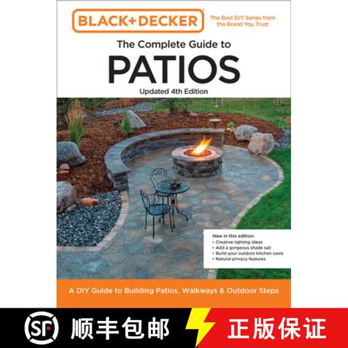 【3-4周达】Black and Decker Complete Guide to Patios Updated 4th Edition: A DIY Guide to Building Pat... [9780760388907]