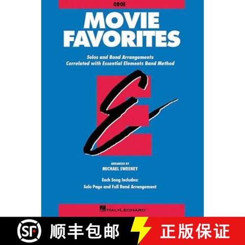 【3-4周达】Essential Elements Movie Favorites: Oboe Songbook Sheet Music for Beginner to Early Interm... [9780793559589]
