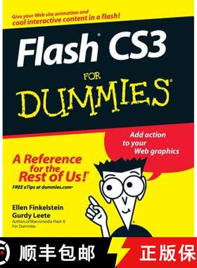 【3-4周达】Flash Cs3 For Dummies(R) [Wiley计算机] [9780470121009]