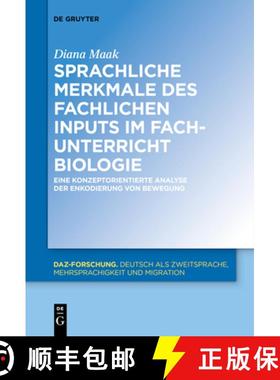 【3-4周达】Sprachliche Merkmale Des Fachlichen Inputs Im Fachunterricht Biologie: Eine Konzeptorienti... [9783110684988]