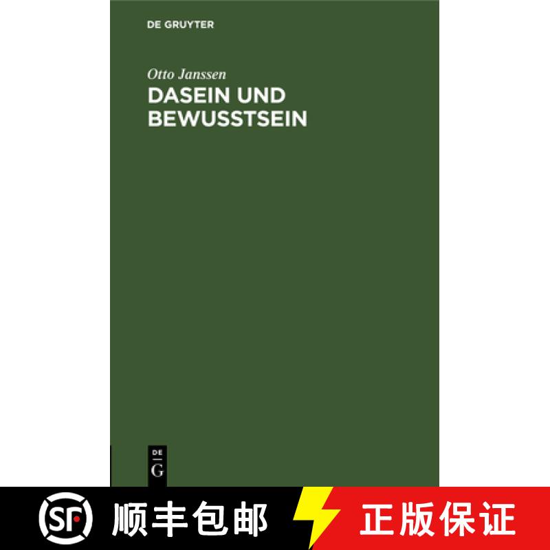 【4周达】Dasein Und Bewusstsein: Eine Studie Zur Problematik Des Bewusstseins [9783111127231]