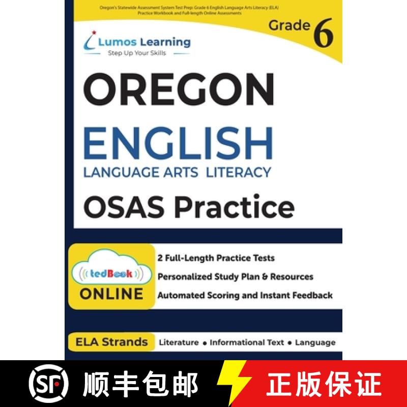 【3-4周达】Oregon's Statewide Assessment System Test Prep: Grade 6 English Language Arts Literacy (EL... [9781966084211]