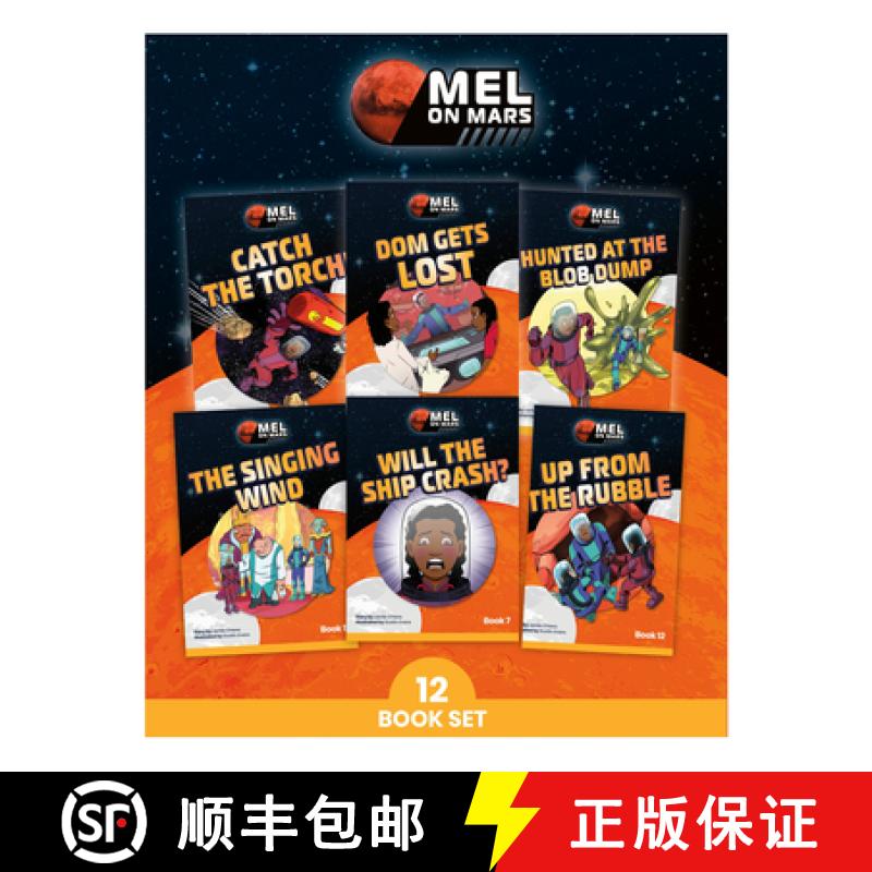 【3-4周达】Phonic Books Mel on Mars: Decodable Books for Older Readers (CVC, Consonant Blends and Con... [9780593842447]
