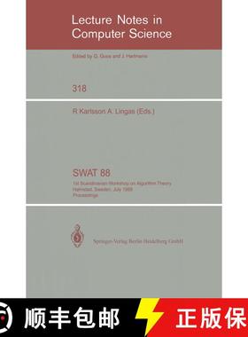 【3-4周达】SWAT '88 : 1st Scandinavian Workshop on Algorithm Theory Halmstad, Sweden, July 5-8, 1988.... [9783540194873]