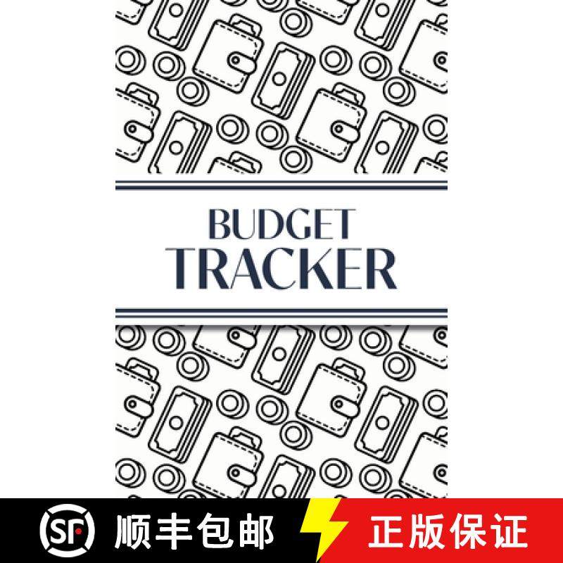 【3-4周达】Budget Tracker (White and Black Money Outlines): 6x9 Monthly Finance Organizer for Expense... [9781834120447]