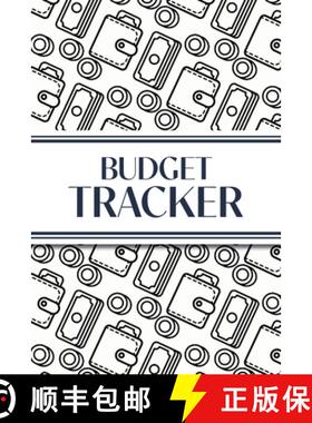 【3-4周达】Budget Tracker (White and Black Money Outlines): 6x9 Monthly Finance Organizer for Expense... [9781834120447]