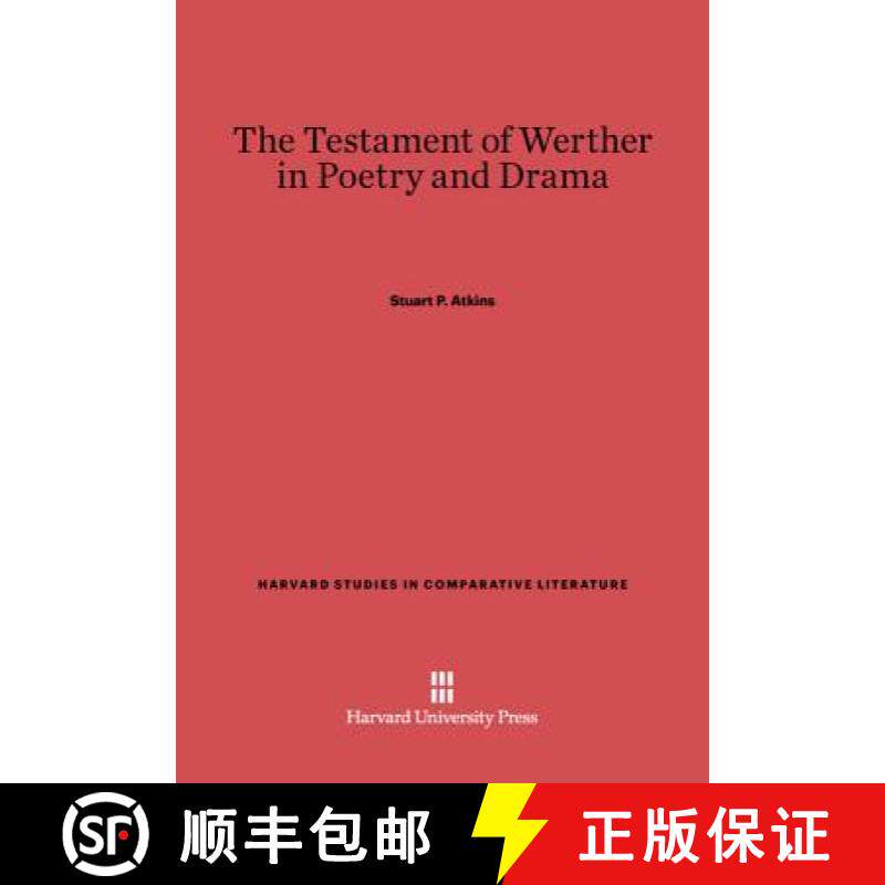 预订 The Testament of Werther in Poetry and Drama [9780674730540]