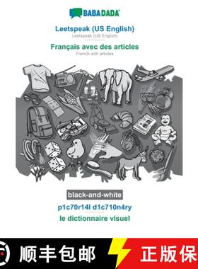【3-4周达】BABADADA black-and-white, Leetspeak (US English) - Francais avec des articles, p1c70r14l d... [9783752284096]