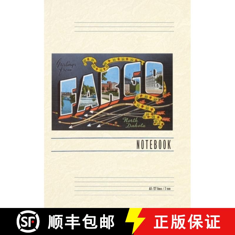 【3-4周达】Vintage Lined Notebook Greetings from Fargo [9798385430581]