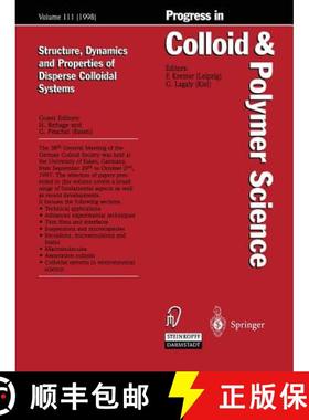 【3-4周达】Structure, Dynamics and Properties of Dispersed Colloidal Systems [9783662156087]