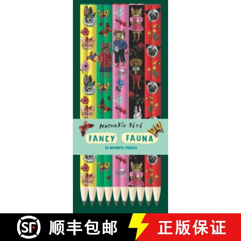 【2-3周达】Fancy Fauna: 10 Graphite Pencils [9781797201948]