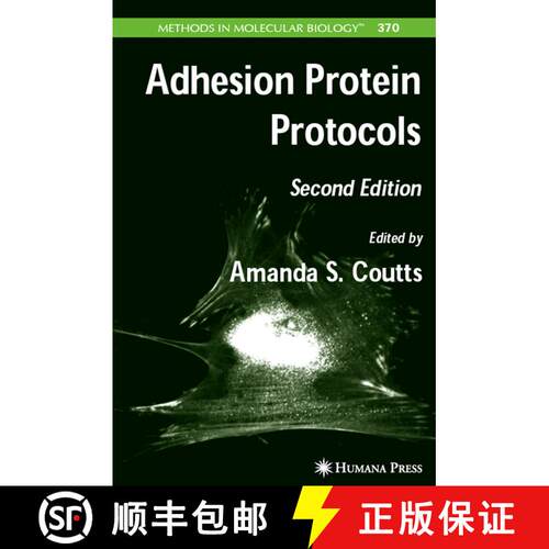 【3-4周达】精装 Adhesion Protein Protocols (Second Edition 2007) [9781588295330]