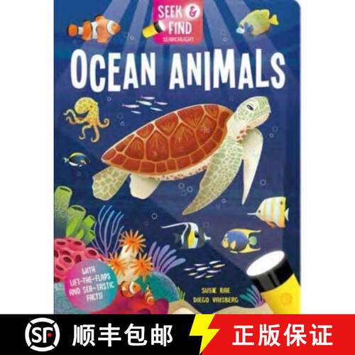 【3-4周达】精装 Seek and Find Ocean Animals [9781801056274]