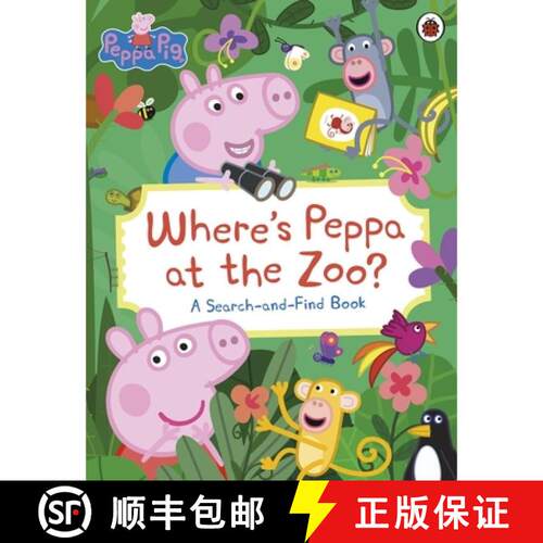【3-4周达】Peppa Pig: Where's Peppa at the Zoo? : A Search-and-Find Book [9780241667347]