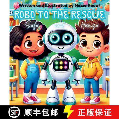 【3-4周达】精装 Robo to the Rescue with Hamza and Safa: Artificial Intelligence [9798218576424]