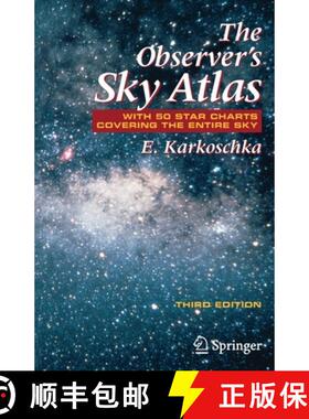 【3-4周达】The Observer's Sky Atlas : With 50 Star Charts Covering the Entire Sky [9780387485379]