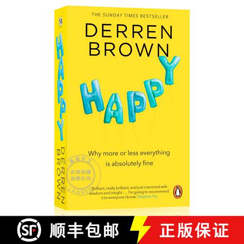 现货 快乐 Happy: Why More or Less Everything is Absolutely Fine [9780552172356]