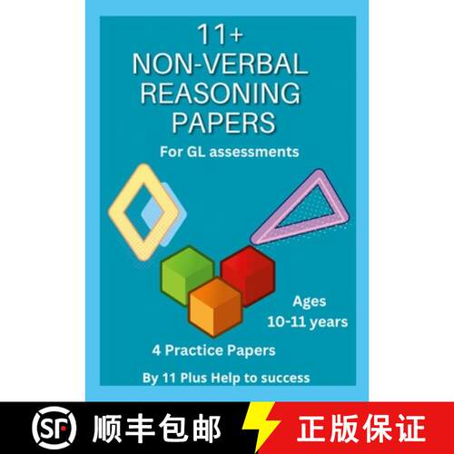 【3-4周达】11+   Non -verbal  REASONING  Papers for GL Assessments [9781447672401]