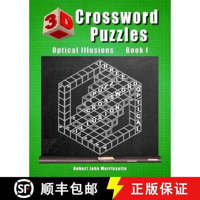【3-4周达】3D Crossword Puzzles: Optical Illusions Book I [9780976354987]