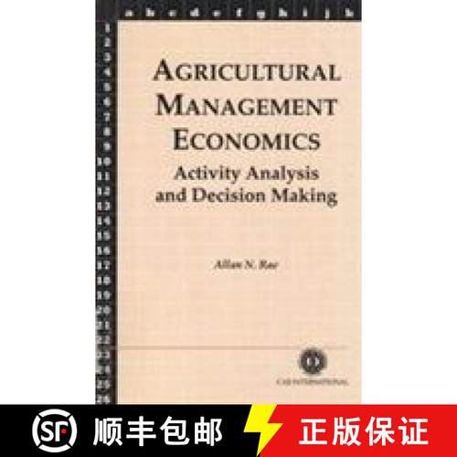 【3-4周达】Agricultural Management Economics: Activity Analysis and Decision Making [9780851987682]