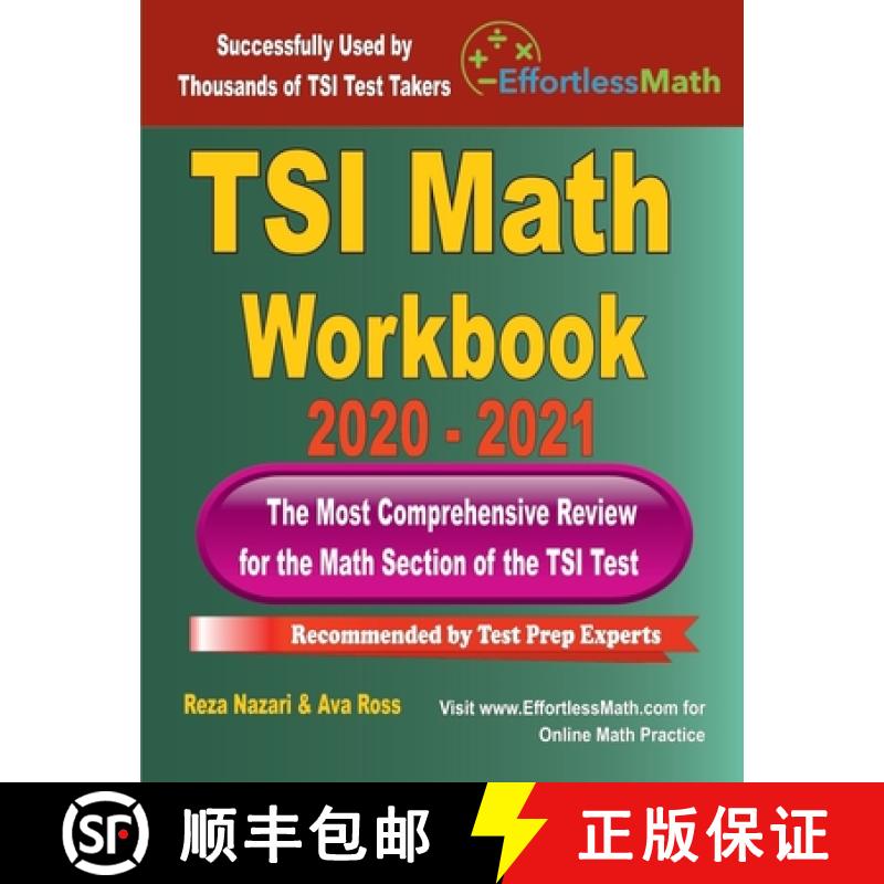 【3-4周达】TSI Math Workbook 2020 - 2021: The Most Comprehensive Review for the Math Section of the T... [9781646123872]