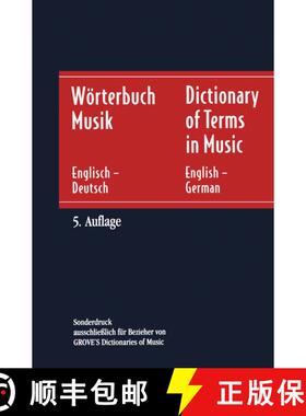 【3-4周达】Wörterbuch Musik / Dictionary of Terms in Music: Englisch - Deutsch / English - German [9783476994936]