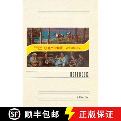 【3-4周达】Vintage Lined Notebook Greetings from Cheyenne, Wyoming [9798385457007]