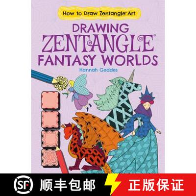 【3-4周达】Drawing Zentangle(r) Fantasy Worlds [9781538207178]