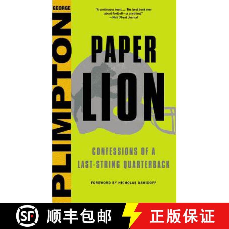 【3-4周达】精装 Paper Lion: Confessions of a Last-String Quarterback [9780316284509]