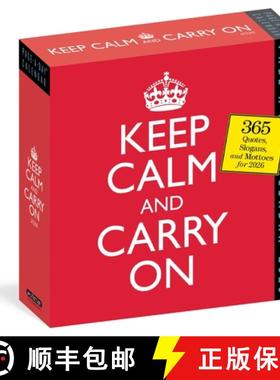 【3-4周达】Keep Calm and Carry on Page-A-Day(r) Calendar 2026: 365 Quotes, Slogans, and Mottos for 2026 [9781523530151]