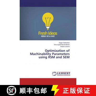 预订 Optimization of Machinability Parameters using RSM and SEM [9783330319738]