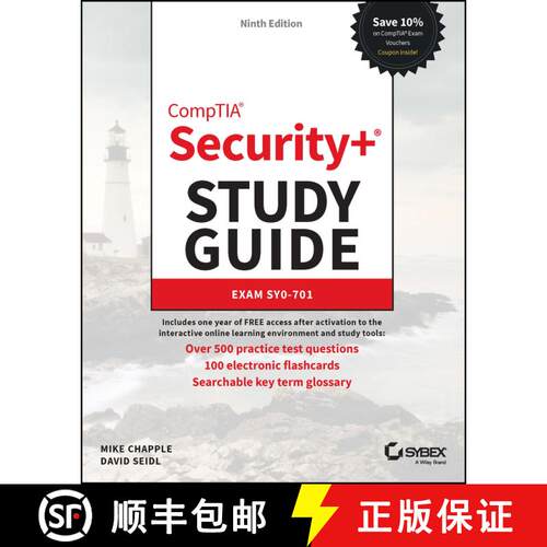 【3-4周达】Comptia Security+ Study Guide with Over 500 Practice Test Questions: Exam Sy0-701 [9781394211418]