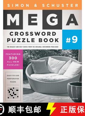 【3-4周达】Simon & Schuster Mega Crossword Puzzle Book #9: Volume 9 [9781439158104]