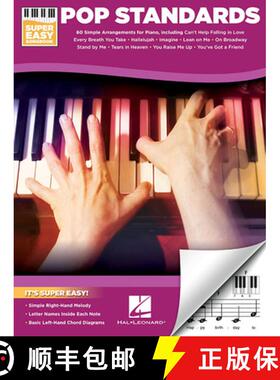 【3-4周达】Pop Standards - Super Easy Songbook Beginner Piano Sheet Music 60 Classic Songs with Simpl... [9781495094354]