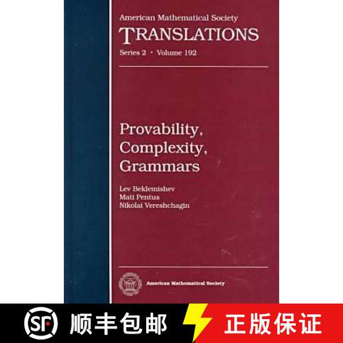 【3-4周达】精装 Provability, Complexity, Grammars [9780821810781]