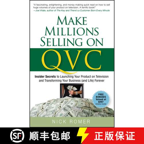 【3-4周达】精装 Make Millions Selling on QVC : Insider Secrets to Launching Your Product on Televisio... [9780470226452]