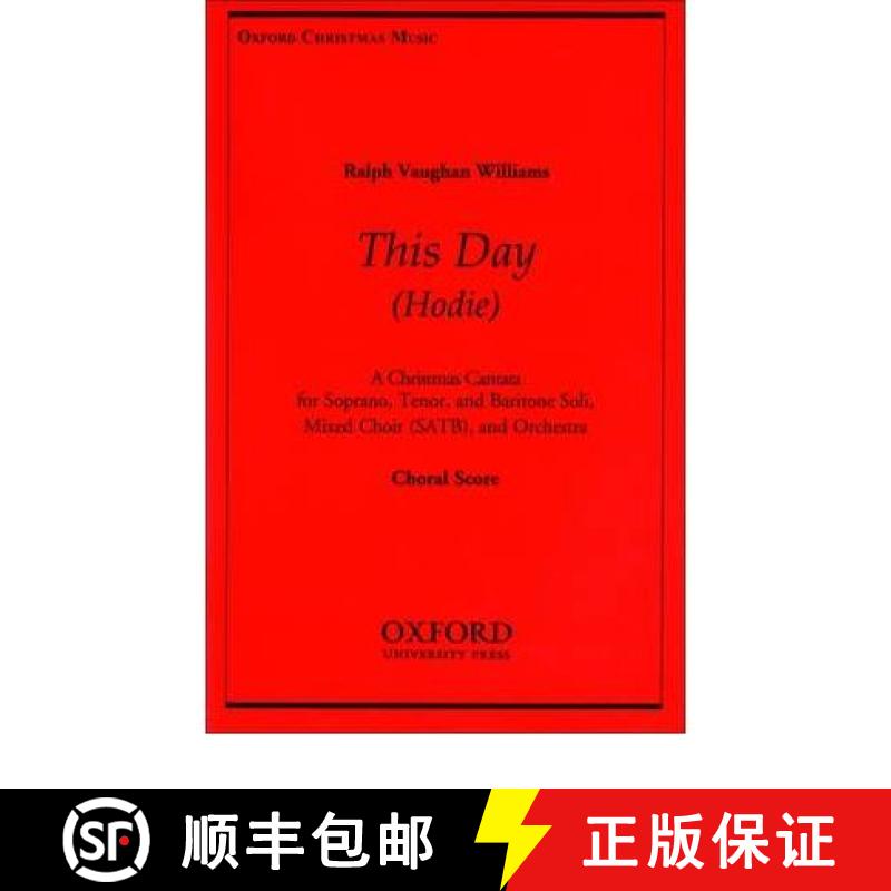 【3-4周达】Hodie (This Day): SATB, Choir and Orchestra [9780193870017]