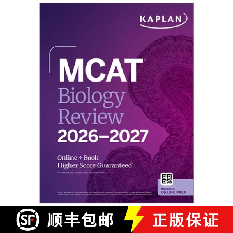 【3-4周达】MCAT Biology Review 2026-2027: Online + Book [9781506297408]