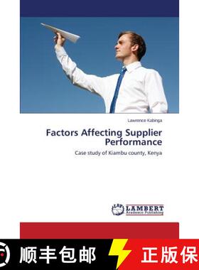 预订 Factors Affecting Supplier Performance [9783659760747]