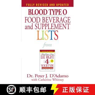 【3-4周达】Blood Type O Food, Beverage and Supplement Lists [9780425183090]