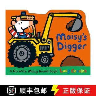 9780763680107 4周达 Construction Book M... about with Shaped Maisy Board Vehicle Digger