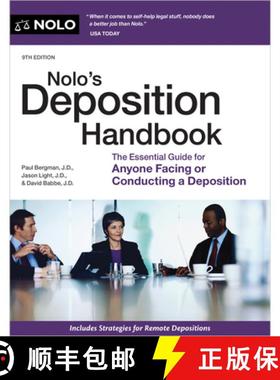 预订 Nolo's Deposition Handbook: The Essential Guide for Anyone Facing or Conducting a Deposition [9781413332582]