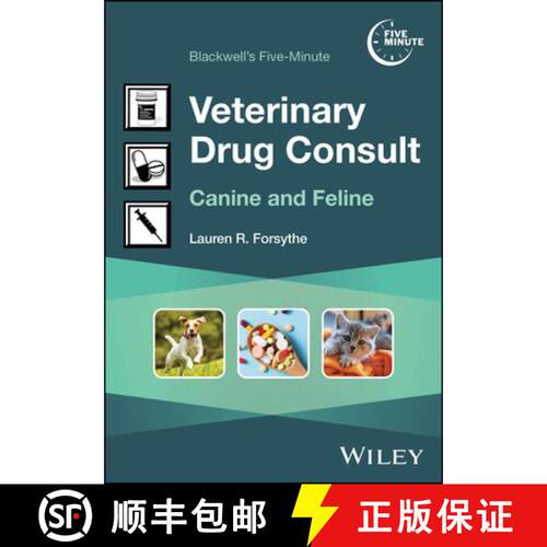 【3-4周达】Blackwell′s Five–Minute Veterinary Drug Consult –  Canine and Feline [9781394271696]